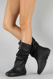 Wild Diva Lounge Kalisa-27N Slouchy Mid Calf Boot