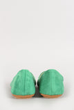 Faux Suede Round Toe Ballet Flat