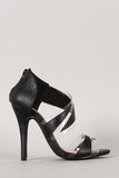 Liliana Lucite Open Toe Dress Heel