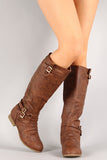 Round Toe Riding Knee High Boot