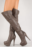 Corset Thigh High Platform Boot