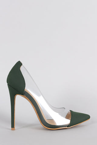 Shoe Republic LA Lucite Pointy Toe Stiletto Pump