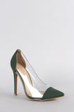 Shoe Republic LA Lucite Pointy Toe Stiletto Pump