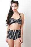 Retro Polka Dot Bikini Set