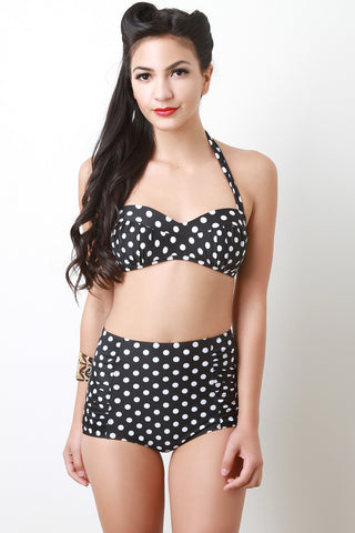 Retro Polka Dot Bikini Set