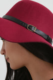 Leatherette Belt Floppy Hat