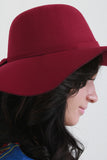 Knotted Band Felt Floppy Hat