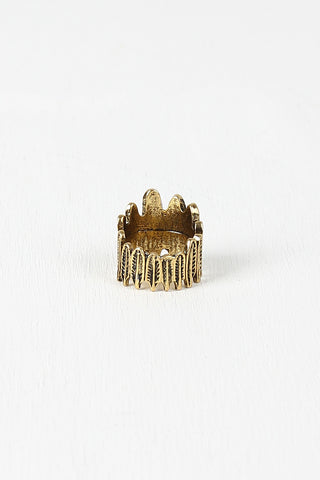 Feather Crown Ring