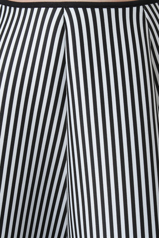 Scuba Knit Striped Circle Skirt