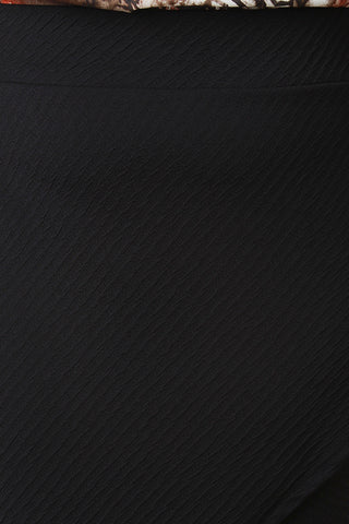 Plus Size Texture Envelope Skirt