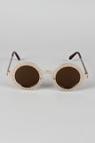 Lattice Round Eye Sunglasses