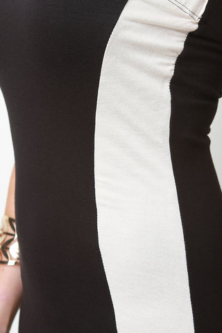 Sculpture Panel Tube Midi Dress