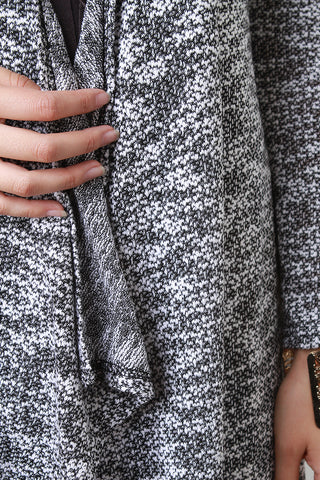 Marled Knit Longline Cardigan