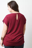 Side Pleat Boxy Top