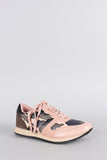 Colorblock Camouflage Print Round Toe Lace Up Sneaker