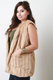 Ridged Fur Vest