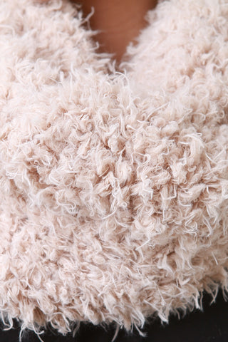 Faux Shearling Muffler Scarf