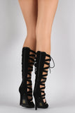 Speed Limit 98 Corset Lace Up Strappy Gladiator Heel