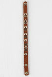 Studded Sections Vegan Leather Bracelet