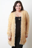 Fuzzy Knit Cardigan