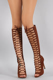 Liliana Suede Corset Lace Up Stiletto Boots