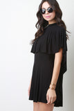 Double Tier Cape Skater Dress