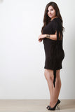 Jersey Knit Side Fringe Dress