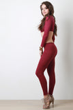 Vegan Suede Tight Leggings