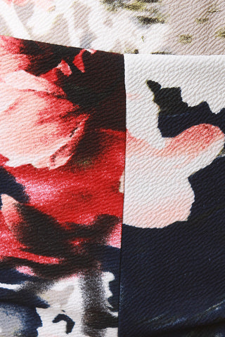 Floral Impressions Crepe High Waist Shorts