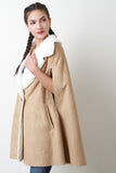 Faux Shearling Cape