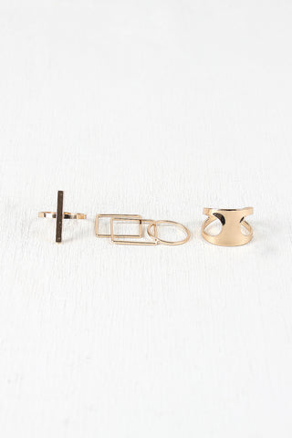 Shapes And Sizes Ring Set