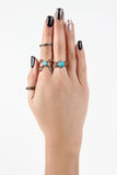 Crossed Arrows Ring Set