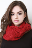 Checkered Diamond Pattern Infinity Scarf