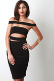 Wide Strappy Bodycon Dress