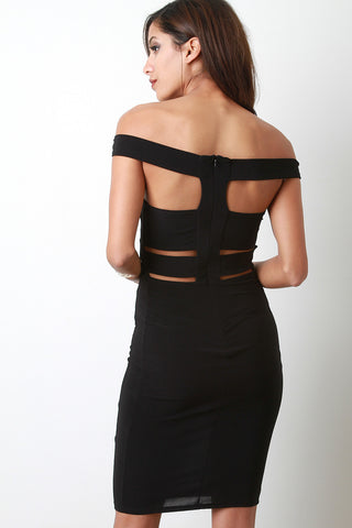 Wide Strappy Bodycon Dress