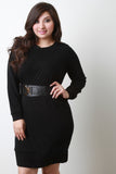 Hook Belt Sweater Dress