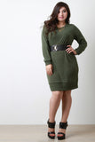 Hook Belt Sweater Dress