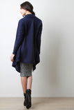 Fleece Draping Cardigan