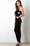 Velvet Side Cutout Jumpsuit