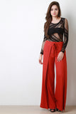 Mid Flap Palazzo Pants