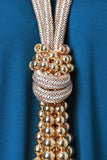 Knotted Ball Chain Paracord Statement Necklace