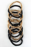 Elastic Tube Chain Bracelet Set