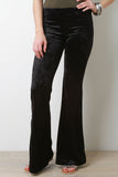 Velvet Flared Bottom Pants