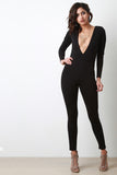 Seamless Deep V Jumpsuit