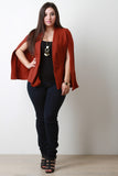 Open Front Batwing Cape Blazer