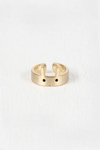 Cutie Bunny Face Ring