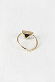 Triangle Gemstone Ring