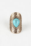 Turquoise Drop Armor Ring