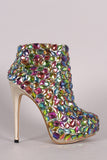 Privileged Gemstone Hidden Platform Stiletto Booties