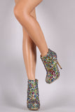 Privileged Gemstone Hidden Platform Stiletto Booties